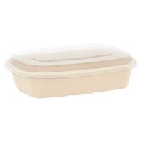 BioPak 500ml Takeaway Trays & Lids Octagon 25pcs